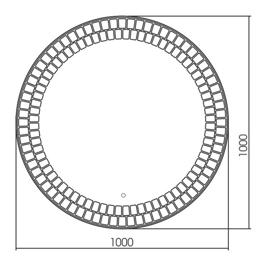 Зеркало в ванную с подсветкой Silver Mirrors Армада d1000 (сенсорный выключатель, доп. упаковка) LED-00002512