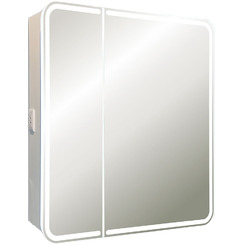 Зеркальный шкаф в ванную с подсветкой Silver Mirrors Alliance 805х800 LED-00002516