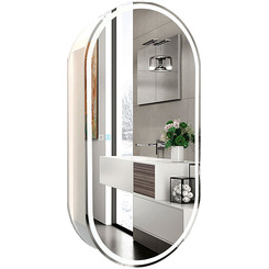 Зеркальный шкаф в ванную с подсветкой Silver Mirrors Soho-7 500х1000 (Bluetooth, сенсорный выключатель) LED-00002517