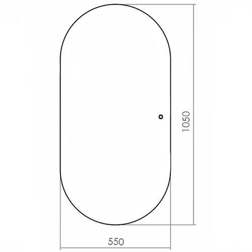 Зеркало в ванную с подсветкой Silver Mirrors Viva 550х1050 (cенсорный выключатель) гор/верт LED-00002549