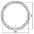 Зеркало в ванную с подсветкой Silver Mirrors Бригантина D650 (декор-канат, сенсорный выключатель) LED-00002573