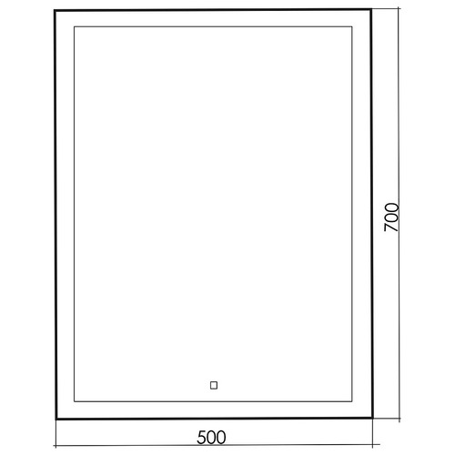Зеркало в ванную с подсветкой Silver Mirrors Гуверт 500х700 (сенсорный выключатель) LED-00002584