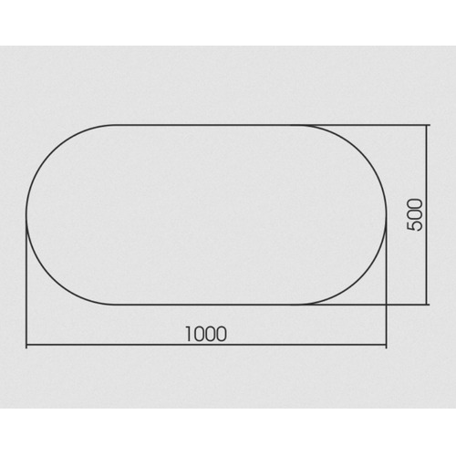 Зеркало в ванную с подсветкой Silver Mirrors Viva - Lite 1000х500 (открытая подсветка, сенсорный выключатель) LED-00002602