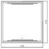 Зеркало в ванную с подсветкой Silver Mirrors Атриум 770х770 (бесконтактный сенсор) LED-00002640