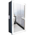 Зеркальный шкаф в ванную с подсветкой Silver Mirrors Hamburg-BLACK 462х762 (мех. выключатель, реверс.крепление) LED-00002669