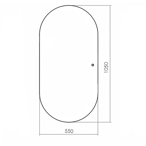 Зеркало в ванную с подсветкой Silver Mirrors Viva - BLACK 550х1050 (бесконтактный сенсор) гор/верт LED-00002689