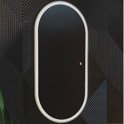Зеркало в ванную с подсветкой Silver Mirrors Виола-ТХ 600х1200 (сенсорный выключатель, тепл.холод.свет) гор/верт LED-00002695