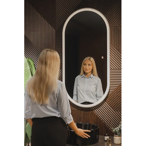 Зеркало в ванную с подсветкой Silver Mirrors Виола-ТХ 600х1200 (сенсорный выключатель, тепл.холод.свет) гор/верт LED-00002695
