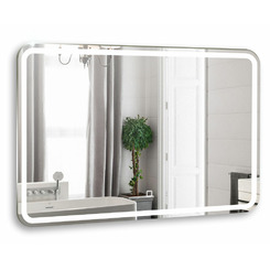 Зеркало в ванную с подсветкой Silver Mirrors Давид-S 800х550 (сенсорный выключатель, бегущая подсветка) LED-00002738