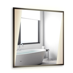 Зеркало в ванную с подсветкой Silver Mirrors Vangog 800х800 (теплый свет 3000К, бесконтактный сенсор) LED-00002762