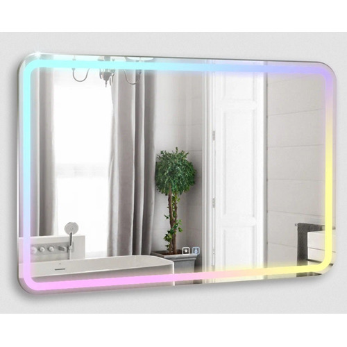 Зеркало в ванную с подсветкой Silver Mirrors Давид-RGB 800х550 (cенсорный выключатель, мульти-цвет) LED-00002890