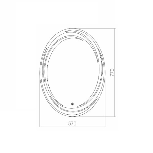 Зеркало Silver Mirrors Нормандия 570х770 (Сенсорный выключатель) ФР-00000936