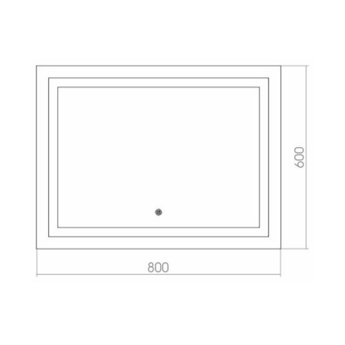 Зеркало Silver Mirrors Ливия 800х600 (сенсорный выключатель) ФР-00000942