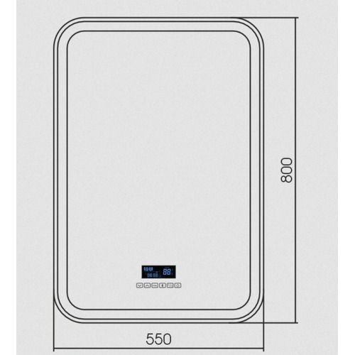 Зеркало Silver Mirrors МАЛЬТА-6 550*800 Модуль МФМ + подогрев, выключатель - сенсор ФР-00001219