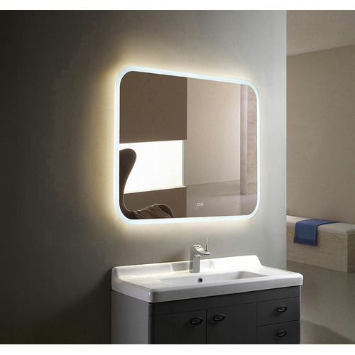 Зеркало Silver Mirrors Стив 800х680 - 3 (подогрев, часы, сенсорный выключатель) ФР-00001353