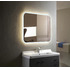 Зеркало Silver Mirrors Стив 800х680 - 3 (подогрев, часы, сенсорный выключатель) ФР-00001353