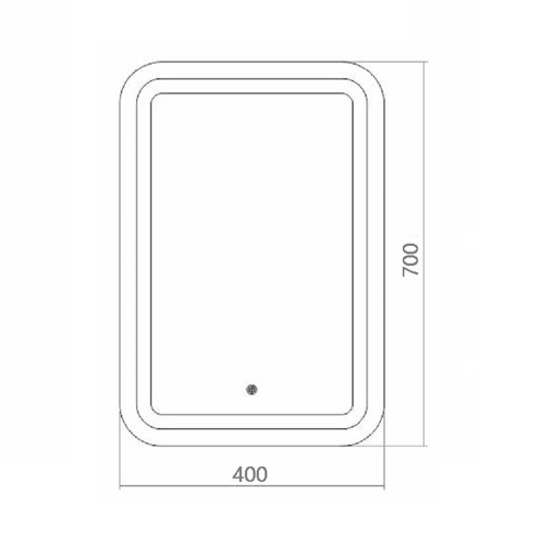 Зеркало Silver Mirrors Мальта 400х700 (LED-подсветка, сенсорный выключатель, диммер) ФР-00001372