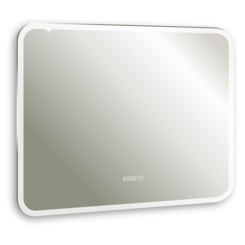 Зеркало Silver Mirrors Стив 800х680 - 4 (часы, сенсорный выключатель) ФР-00001394