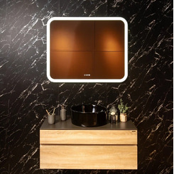 Зеркало Silver Mirrors Стив 1000х800 - 4 (часы, сенсорный выключатель) ФР-00001395