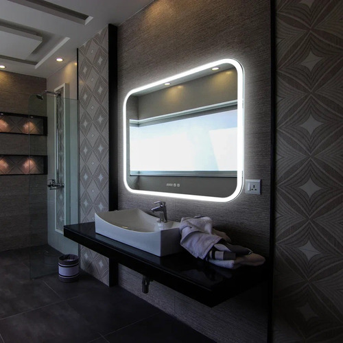Зеркало Silver Mirrors Стив 1000х800 - 3 (сенсорный выключатель, двойной подогрев, часы) ФР-00001650