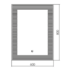Зеркало Silver Mirrors Barcode 600х800 (Сенсорный выключатель) ФР-00002132