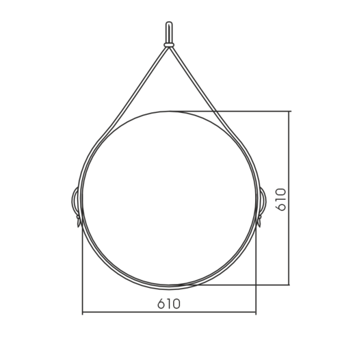 Зеркало Silver Mirrors Капитан D610 мм ФР-00002247