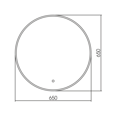 Зеркало Silver Mirrors Плаза D650 (сенсорный выключатель) ФР-1537