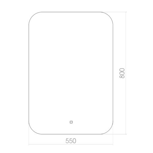Зеркало Silver Mirrors Паллада 550х800 (сенсорный выключатель) ФР-1538