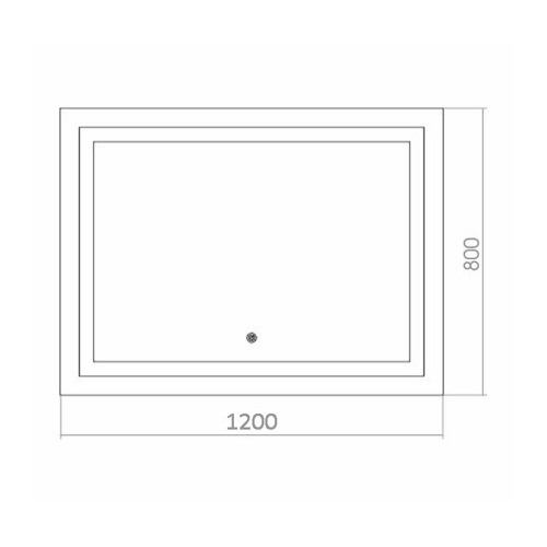 Зеркало Silver Mirrors Ливия 1200х800 (LED-подсветка, сенсорный выключатель, диммер) ФР-1758