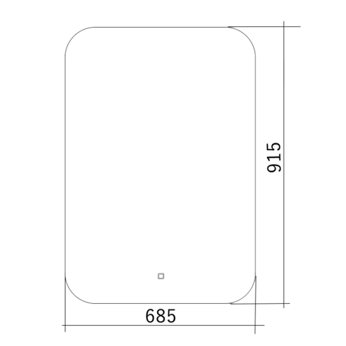Зеркало Silver Mirrors Паллада 685х915 (сенсорный выключатель) LED-00002242