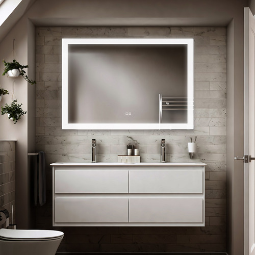 Зеркало Silver Mirrors Норма 1200х800 - 2 (двойной подогрев, сенсорный выключатель) LED-00002338