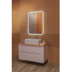 Зеркало Silver Mirrors Стив 685х915 - 2 вертикальный (подогрев, сенсорный выключатель) LED-00002344