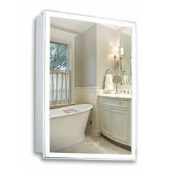 Зеркало-шкаф Silver Mirrors Киото 50 правый часы (535х750) LED-00002356