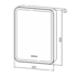 Зеркало-шкаф Silver Mirrors Фиджи 60 правый (часы) LED-00002363