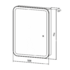 Зеркало-шкаф Silver Mirrors Фиджи Flip 50 (500х750 R-78) LED-00002471