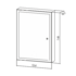 Зеркало-шкаф Silver Mirrors Киото flip 50 LED-00002473