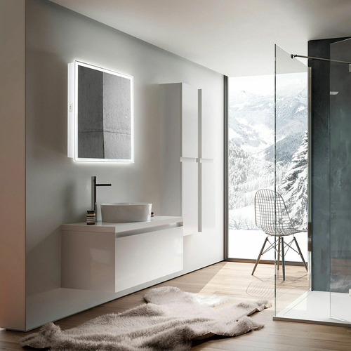 Зеркало-шкаф Silver Mirrors Киото Flip 60 (600х800) LED-00002474