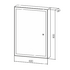 Зеркало-шкаф Silver Mirrors Киото Flip 60 (600х800) LED-00002474