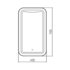 Зеркало Silver Mirrors Турин 400х700 (сенсорный выключатель) LED-00002501