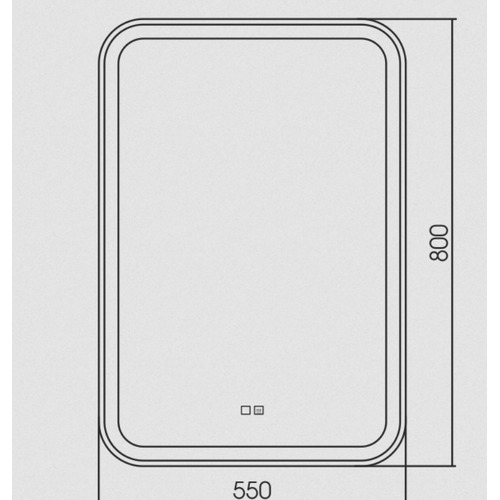 Зеркало Silver Mirrors Malta-RGB 550х800 (сенсорный выключатель, мульти-цвет) LED-00002511