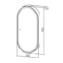 Зеркало-шкаф Silver Mirrors Soho-WHITE 500х1000 прав. (сенсорный выключатель) LED-00002515