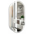 Зеркало-шкаф Silver Mirrors Soho-WHITE 500х1000 прав. (сенсорный выключатель) LED-00002515