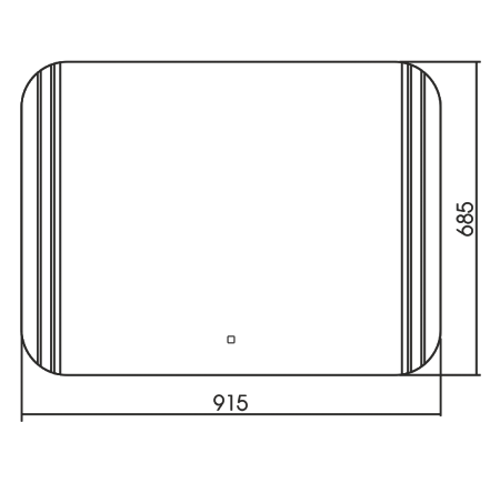 Зеркало Silver Mirrors Greg 915х685 (сенсорный выключатель) LED-00002523