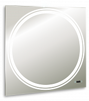 Зеркало Silver Mirrors Eclipse 770х770 - 3.1 (сенсорный выключатель, ЖК-часы) LED-00002529