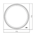 Зеркало Silver Mirrors Eclipse 770х770 - 3.1 (сенсорный выключатель, ЖК-часы) LED-00002529