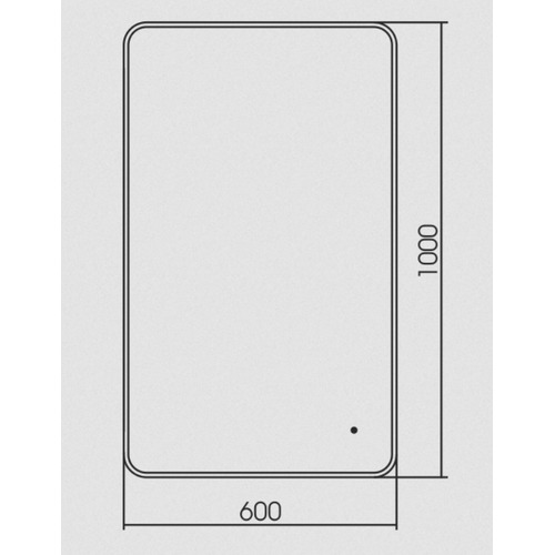 Зеркало Silver Mirrors Incanto-BLACK 600х1000 (бесконтактный сенсор, гор./верт.) LED-00002538