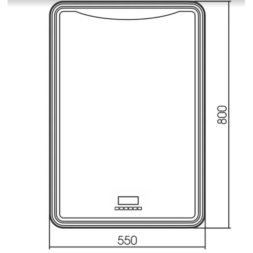 Зеркало Silver Mirrors Мали - 6 550х800 (cенсорный выключатель, модуль МФМ) LED-00002545