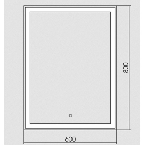 Зеркало Silver Mirrors Norma - Lite 600х800 (открытая подсветка, сенсорный выключатель) LED-00002574