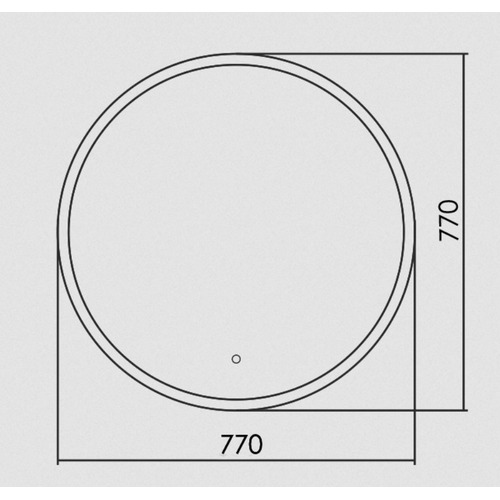 Зеркало Silver Mirrors Perla neo - RGB D770 (сенсорный выключатель, мульти-цвет) LED-00002610