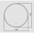 Зеркало Silver Mirrors Perla neo - RGB D770 (сенсорный выключатель, мульти-цвет) LED-00002610
